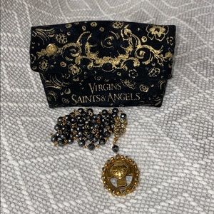 VSA gray beaded necklace